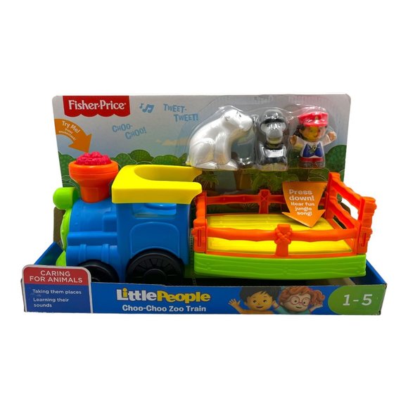 Fisher Price Little People Choo Choo Zoo Train Set Toys Educational Toy SEALED - Picture 2 of 8